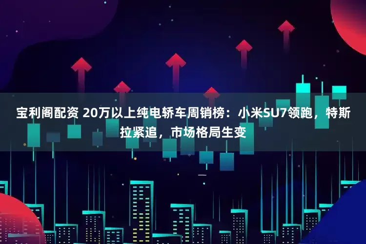 宝利阁配资 20万以上纯电轿车周销榜：小米SU7领跑，特斯拉紧追，市场格局生变