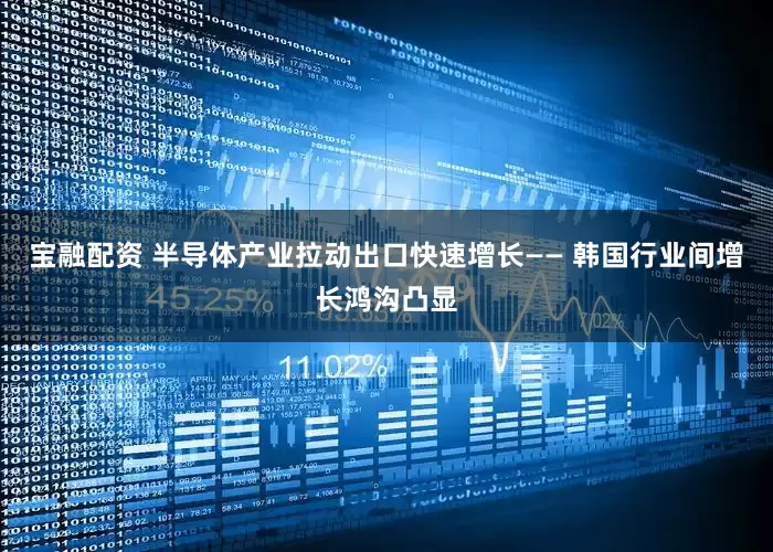 宝融配资 半导体产业拉动出口快速增长—— 韩国行业间增长鸿沟凸显